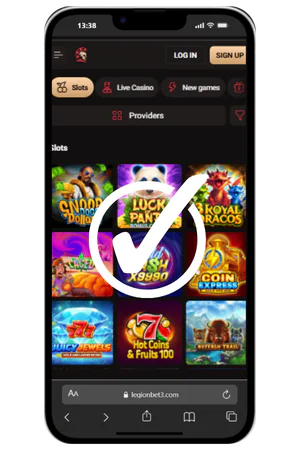 Legionbet app icon appearing on iPhone home screen